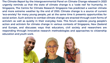 Climate change, youth activism and citizenship education