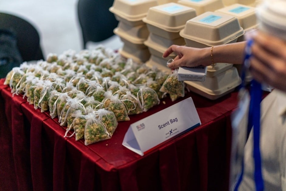 Sustainable door gifts such as Organic Scent Bags, Microgreen Grow Kits and Lavender Oatmeal Soap were given to all event attendees